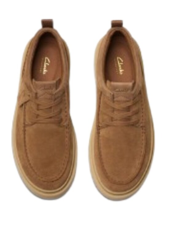 Clarks Polden Moc Shoes Coler Cola Suede main image 5